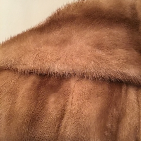 Real Natural Mink Fur Coat Jacket. Size L - Picture 11 of 13